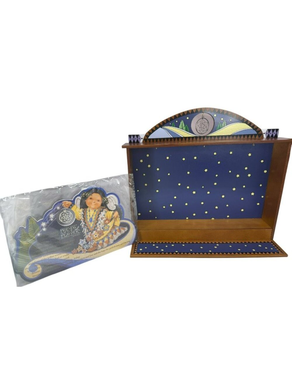 RARE Friends of the Feather Dreamcatcher Display (2 Pieces) Enesco #375861 1998